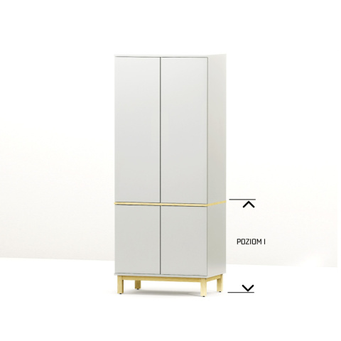 Dwupoziomowa, jednokolumnowa szafa - SZ-MODEL-2.1 Dwupoziomowa, jednokolumnowa szafa - SZ-MODEL-2.1
