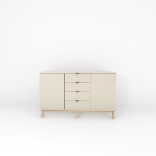 KOM-MODEL (1.3) – Szeroka, trzykolumnowa komoda na wymiar KONFIGURATOR