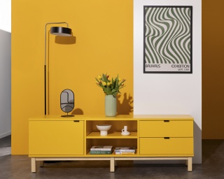 RTV-MODEL (3) - szafka rtv z Twoim wyborem szerokości (120-180cm) i wyposażenia: szuflady, szafki, półki