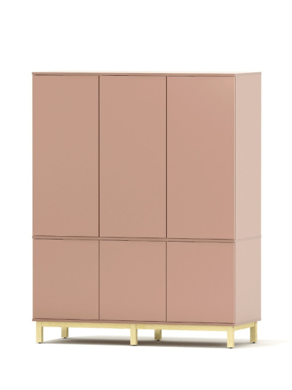 Szeroka szafa 150x60x190 cm z półkami lub drążkami - SZ-MODEL-2.3