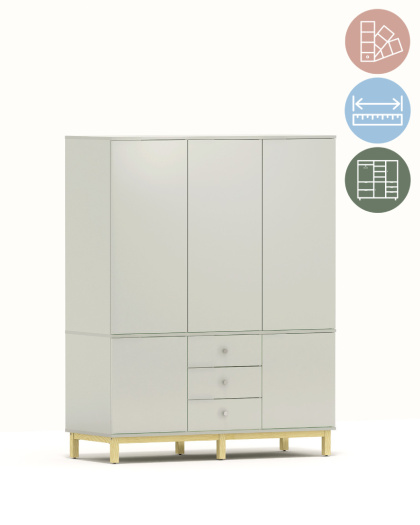 Szeroka szafa z 3 szufladami - SZ-MODEL-2.3