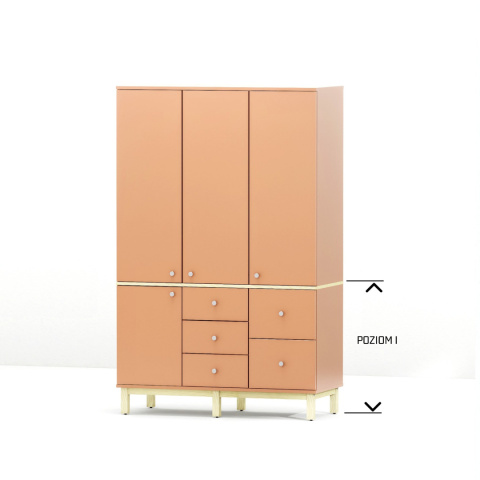 Szeroka szafa z 6 szufladami - SZ-MODEL-2.3 Szeroka szafa z 6 szufladami - SZ-MODEL-2.3