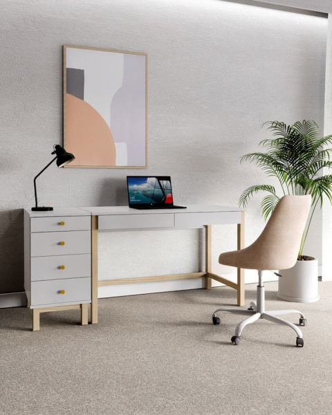 B+D-MODEL, biurko z dwiema szufladami z dostawką z 4 szufladami