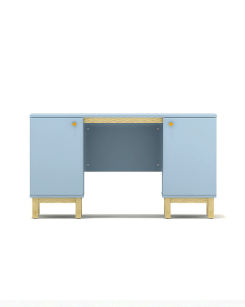 B-MODEL-1- błękitne biurko, surf blue z dwiema zamykanymi szafkami B-MODEL-1- błękitne biurko, surf blue z dwiema zamykanymi szafkami