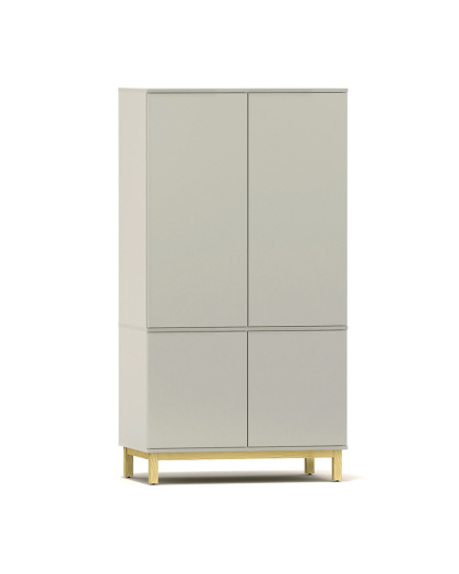 Dwupoziomowa i dwukolumnowa szafa 100x60x190 cm - SZ-MODEL-2.2