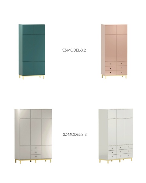 Szeroka szafa z 6 szufladami 150x60x190 cm - SZ-MODEL-2.3 Szeroka szafa z 6 szufladami 150x60x190 cm - SZ-MODEL-2.3