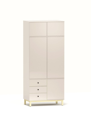 Wysoka, dwukolumnowa szafa z trzema szufladami - SZ-MODEL-3.2
