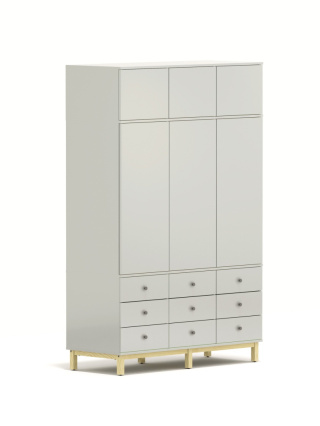 Wysoka, trójkolumnowa szafa z dziewięcioma szufladami - SZ-MODEL-3.3