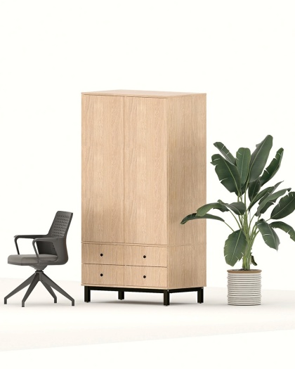 Dwudrzwiowa szafa z czterema szufladami na wymiar - SZ-MODEL (2.2)