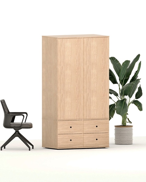 Dwudrzwiowa szafa z czterema szufladami na wymiar - SZ-MODEL (2.2)