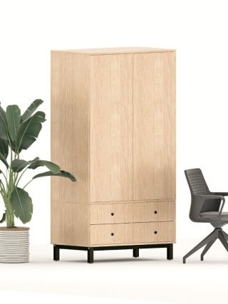 Dwudrzwiowa szafa z czterema szufladami na wymiar - SZ-MODEL (2.2)