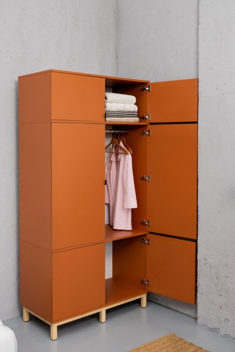 Dwudrzwiowa szafa z nadstawką, z szafkami - na wymiar - SZ-MODEL (3.2)