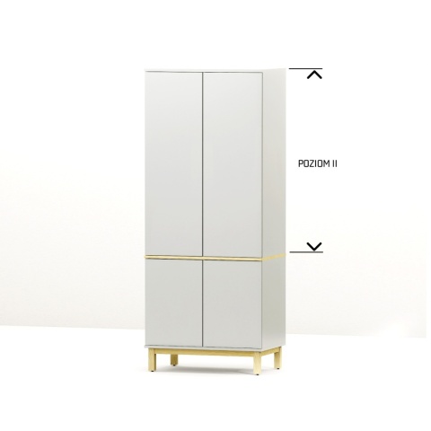 Dwudrzwiowa szafa z szafkami i szufladami - na wymiar - SZ-MODEL (2.2)