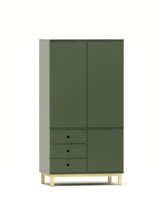 Dwudrzwiowa szafa z szafkami i szufladami - na wymiar - SZ-MODEL (2.2)