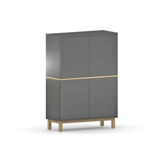 Dwudrzwiowa szafa z szafkami, na wymiar - SZ-MODEL (2.2)