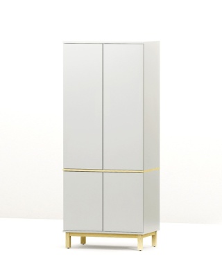 Dwudrzwiowa szafa z szafkami, na wymiar - SZ-MODEL (2.2)