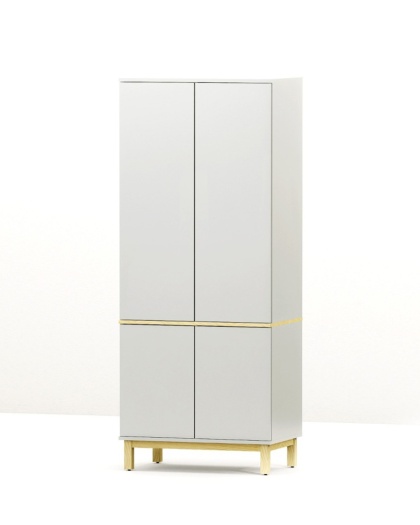 Dwudrzwiowa szafa z szafkami, na wymiar - SZ-MODEL (2.2)