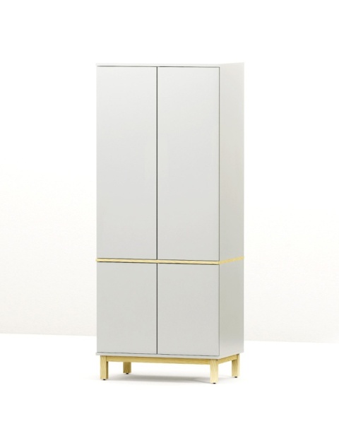 Dwudrzwiowa szafa z szafkami, na wymiar - SZ-MODEL (2.2)