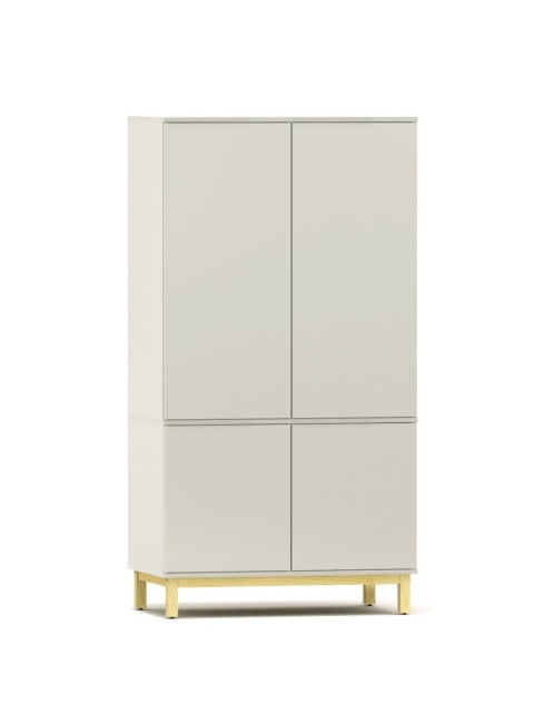 Dwudrzwiowa szafa z szafkami, na wymiar - SZ-MODEL (2.2)