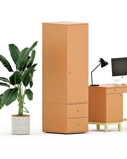 Pojedyncza szafa-słupek z dwiema szufladami, na wymiar - SZ-MODEL (2.1)