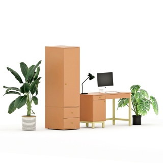 Pojedyncza szafa-słupek z dwiema szufladami, na wymiar - SZ-MODEL (2.1)