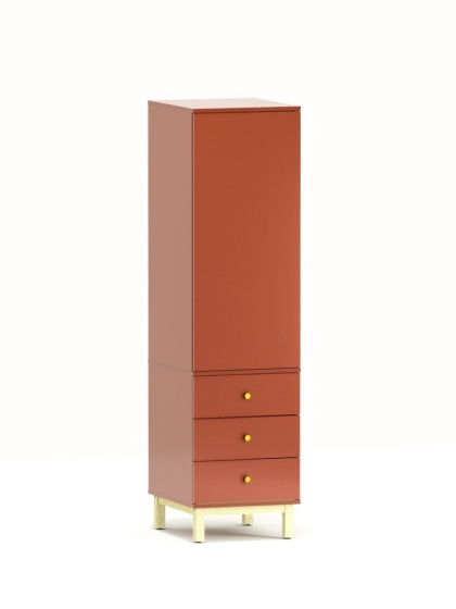 Pojedyncza szafa-słupek z trzema szufladami, na wymiar - SZ-MODEL (2.1)