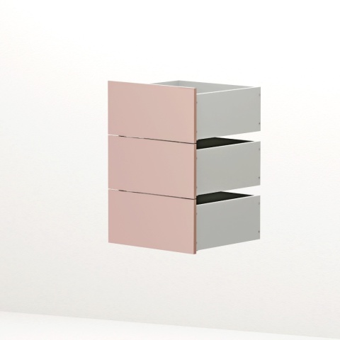 REG-MODEL-4 (2.1) - Regał z szufladami i otwartymi półkami | Szerokość 40-80 cm | Kolory i drewnopodobne dekory.