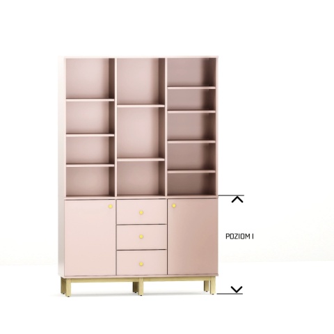 REG-MODEL-5 (2.1) - regał z otwartymi półkami. | Szerokość 40-80 cm | Na wymiar. Kolory i drewnopodobne dekory.