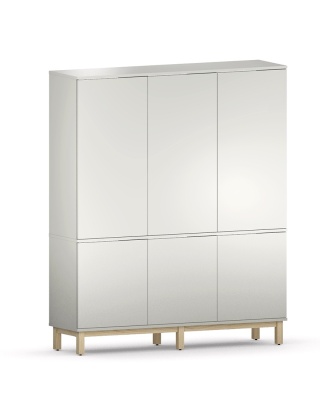 Trzydrzwiowa szafa na wymiar z zamykanymi szafkami - SZ-MODEL (2.3)