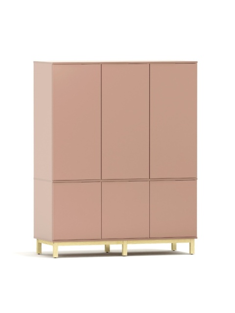 Trzydrzwiowa szafa na wymiar z zamykanymi szafkami - SZ-MODEL (2.3)